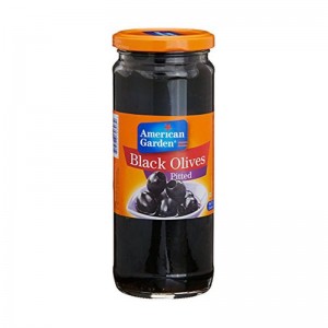 American Garden Black Olives Pitted 450g
