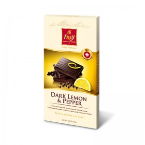 Frey Dark Lemon & Pepper Chocolate 100g