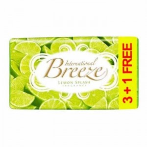 Breeze Lemon Splash Fragrance Soap 4x60g
