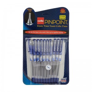 Cello Pinpoint Ball Pen - Blue 10 Pcs