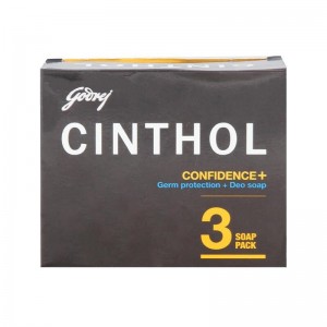 Cinthol Confidence + Germ Protection + Insta Deo Soap 3 x 100 Gm