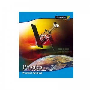 Classmate Physics Practical Notebook Single Line/Blank Size 28 X 22 Cm 140 Pages