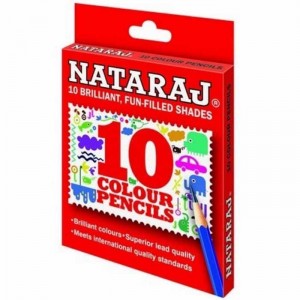 Nataraj Colour Pencil ( Half Size) Pack Of 10