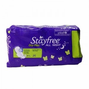 Stayfree Dry Max All Night Ultra Dry Xl With Wings 28 Pads