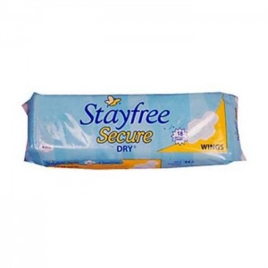 Stayfree Secure Dry Regular With Wings 14Pads
