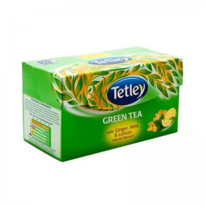 Tetley Green Tea With Ginger, Mint & Lemon Natural Flavours 30 Tea Bags