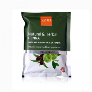 VLCC Natural & Herbal Henna With Amla & Shikakai For Hair 100g