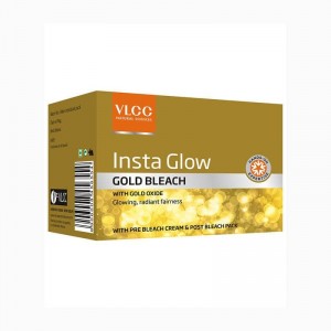 VLCC Insta Glow Gold Bleach With Gold Oxide Glowing,Radiant Fairness Pack 60g