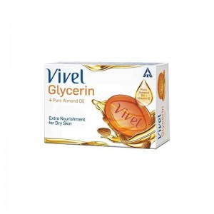 Vivel Glycerin + Pure Almond Oil Bathing Bar 75 Gm X 3