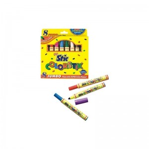 Stic Colorstix Jumbo Pens With Extra Color Power 8 Pens