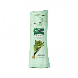 Dabur Vatika Naturals Oil Balance Smoothing treatment Henna & Olive Shampoo 180 Ml