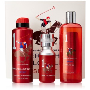 Beverly Hills Polo Club Gift Set 1 for Men (Eau De Toilette, Body Wash and Deodorant)