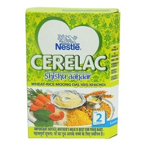 Nestle Cerelac - Wheat Rice Moong Dal Veg Kichdi (Stage 2 for 8 months & above), 300 gm Carton
