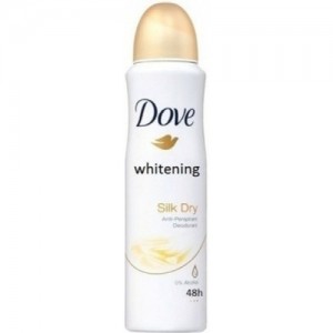 Dove Deodorant Body Spray - Whitening Silk Dry, 169 ml Bottle