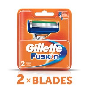 Gillette Fusion Manual Shaving Razor Blades (Cartridge), 2 pcs
