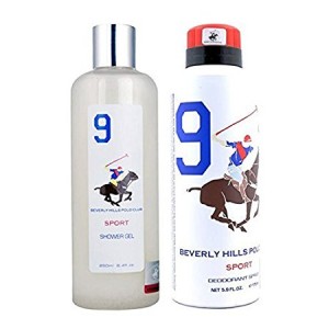 Beverly Hills Polo Club Gift Set 9 for Men (Deodorant and Body Wash)