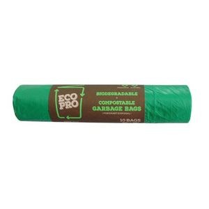 Ecopro Garbage Bags - Biodegradable & Compostable (Perfumed) Extra Large, 30" x 38" ( Pack of 10 )