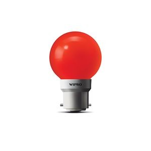 Wipro Garnet LED Bulb - Red, 0.5 watt Carton 1Pc