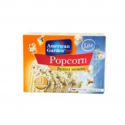 American Garden Microwave popcorn Butter Lite Fat Free 240g