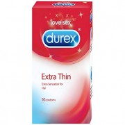 Durex Condoms, Extra Thin - 10 Count