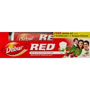 Dabur Red Tooth Paste - 200 g with Free Dental Kit Worth Rupees 32