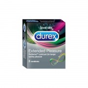 Durex Condom - Extended Pleasure Pack of 3 Condoms 1 Pack