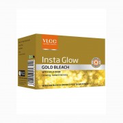 VLCC Insta Glow Gold Bleach With Gold Oxide Glowing,Radiant Fairness Pack 30g