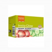 VLCC Insta Glow Herbal Bleach With Cucumber & Rose Petals 27g