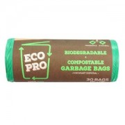 Ecopro Garbage Bags - Biodegradable & Compostable (Perfumed) Small, 17" x 19" ( Pack of 30 )