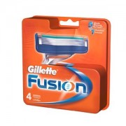 Gillette Fusion - Manual Shaving Razor Blades (Cartridge), 4 pcs