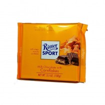 Ritter Sport Cornflakes With Crispy-Crunchy Cornflakes Chocolate 100 Gm