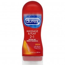 Durex Massage And Play 2-In-1 Massage Gel And Personal Lubricant Sensual 6.76 Ounce Ylang Ylang 6.7Ounces