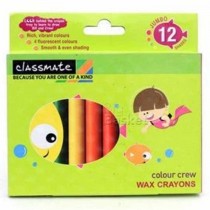 Classmate Wax Crayons Regular 12 Shades