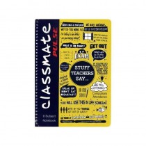 Classmate Pulse 6 Subject Student Exercise Book Single Line Soft Cover (Spiral) Size 24 Cm X 18 Cm 300 Pages