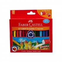 Faber-Castell 12 Grip Erasable Crayons 1 Pc