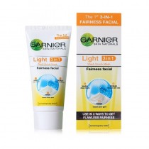 Garnier Light Complete 3 In 1 Wash Scrub Mask Fairness Facial 50 Gm