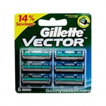 Gillette Vector 6N Twin Blade Cartridges 1 Pc