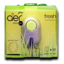 Godrej Aer Click Gel Fresh Lush Green Car Fragrance Starter+Refill 11 Ml