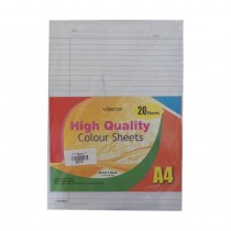 Vijeta High Quality Colour Sheets A4 20 Sheets