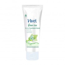 Vivel Green Tea 3 In 1 Face Wash 50 Ml