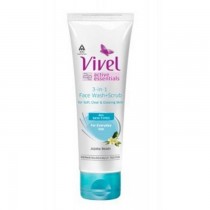Vivel Alow Vera 3-In-1 Face Wash + Scrub 100 Ml