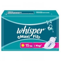 Whisper Maxi Fit L Wings Sanitary Pads 15 Pads