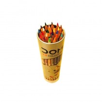 Doms Colour Long Pencils 24 Shades with Round Metal Container 172 mm x 6.9 mm