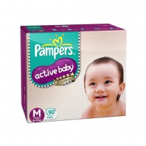 Pampers Active Baby Diaper (M) 90 units