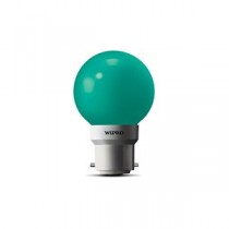 Wipro Garnet LED Bulb - Green, 0.5 watt Carton 1Pc