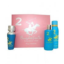 Beverly Hills polo Club Gift Set No.2 - For Women (Eau De Toilette, Body Wash and Deodorant)