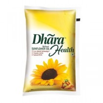 Dhara Refined - Sunflower Oil, 1 ltr Pouch