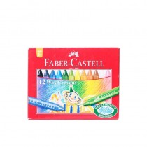 Faber Castell Wax Crayons - 75mm 24 Pcs