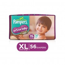 Pampers Active Baby Diaper (XL) 56 Units