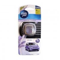 Ambi Pur Lavender Comfort Vent Clips Car Air Freshener 7.5 Ml